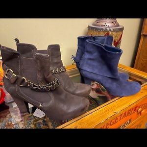 Two pair of heeled short boots - Nicole & Naturalizer